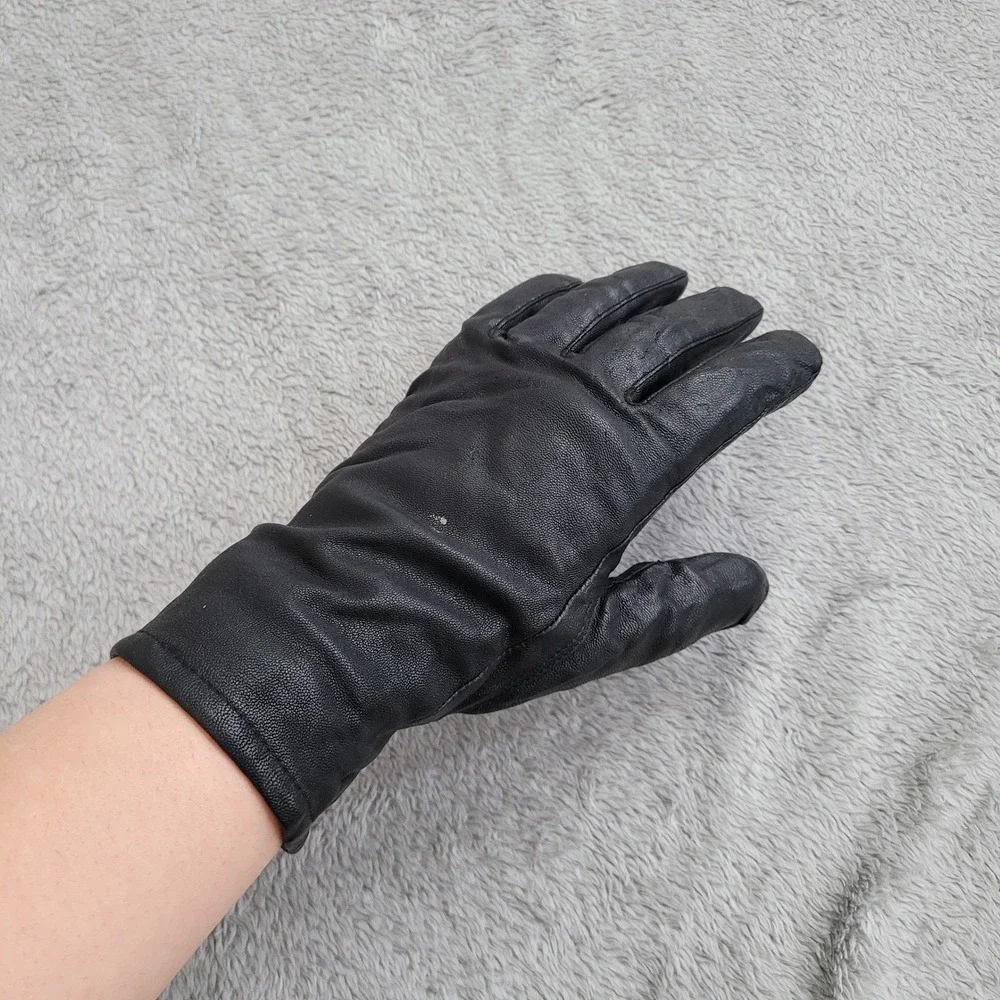 Vintage‎ genuine leather black gloves winter classic heritage richcore old money